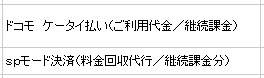 ケータイ払い Spモード決済の内訳の見方 チリツモチョウ